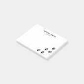 Zwart-witschilderafdrukken - op maat gemaakt post-it® notes (Schuin)