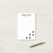 Zwart-witschilderafdrukken - op maat gemaakt post-it® notes (Op bureau)