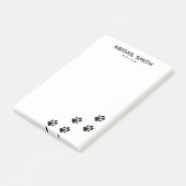 Zwart-witschilderafdrukken - op maat gemaakt post-it® notes (Schuin)