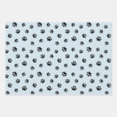 Zwart-witschilderafdrukken Stapelroze Paars Inpakpapier Vel (Voorkant 2)