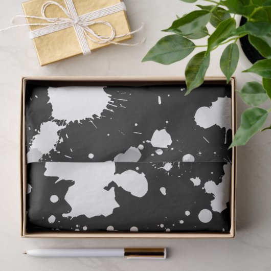 Zwart-witschilderkunst Tissuepapier (Geschenk)