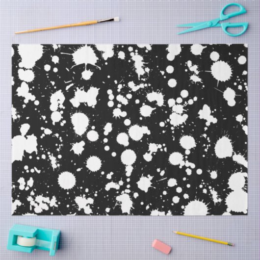 Zwart-witschilderkunst Tissuepapier (Craft)