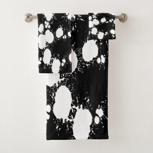Zwart-witschilderplaatje Bad Handdoek (Insitu)