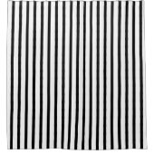 Zwart-witschoeisel met strips douchegordijn (Voorkant)