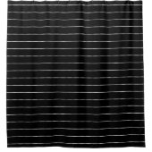 Zwart-witschoeisel met strips douchegordijn (Voorkant)