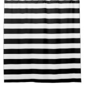 Zwart-witschoeisel met strips douchegordijn (Voorkant)