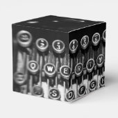 Zwart-witschrijfmachine Bedankdoosjes (Achterkant)