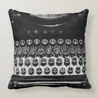 Zwart-witschrijfmachine Kussen