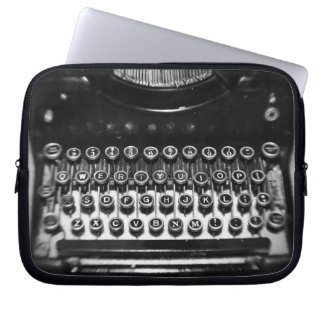Zwart-witschrijfmachine Laptop Sleeve