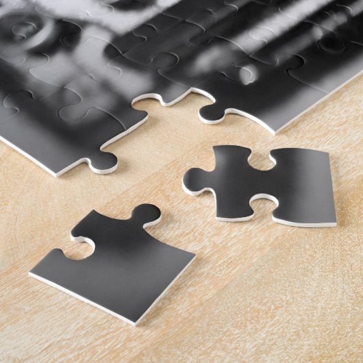 Zwart-witschrijfmachine Legpuzzel (Zijkant)