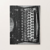 Zwart-witschrijfmachine Legpuzzel (Verticaal)