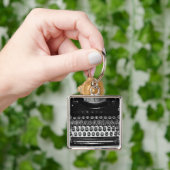 Zwart-witschrijfmachine Sleutelhanger (Hand)