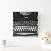 Zwart-witschrijfmachine Vierkante Klok (Huis)