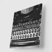 Zwart-witschrijfmachine Vierkante Klok (Hoek)