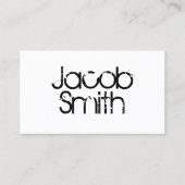 Zwart-witschrijver Visitekaartje (Voorkant)