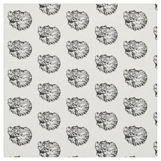 Zwart-witshell-patroon Stof (Swatch)