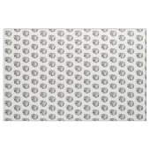 Zwart-witshell-patroon Stof (Fat Quarter)
