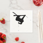 Zwart-witskier Servet (Insitu)