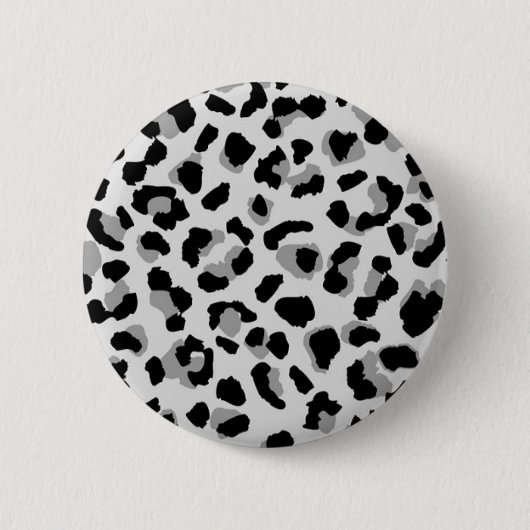 Zwart-witsneeuwblaasafdrukken Ronde Button 5,7 Cm (Voorkant)