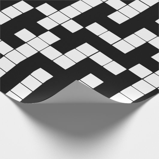 Zwart-witsnijpapier Cadeaupapier (Hoek)