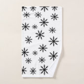 Zwart-witsopflake afdrukken bad handdoek (Handdoek)