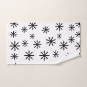 Zwart-witsopflake afdrukken bad handdoek (Handdoek)