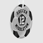 Zwart-witsportbal Ornament (voorkant)