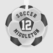 Zwart-witsportbal Ornament (achterkant)