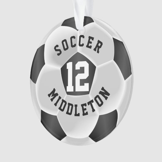 Zwart-witsportbal Ornament (voorkant)