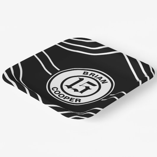 Zwart-witsportthema Bord (Gebogen)