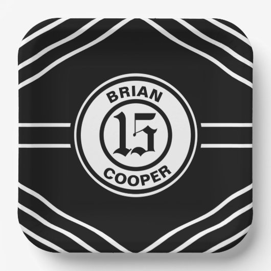 Zwart-witsportthema Bord (Voorkant)