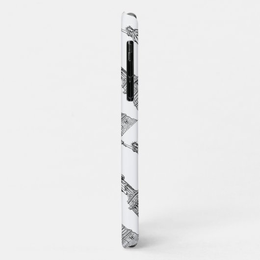 Zwart-witstaat van vrijheid Case-Mate iPhone case (Achterkant/links)