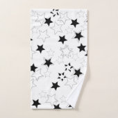 Zwart-witsterren Bathroom-handdoeksets Bad Handdoek (Handdoek)