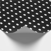 Zwart-witstippen Cadeaupapier (Hoek)