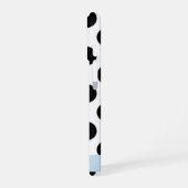 Zwart-witstippen, Gestippeld, Uw naam iPhone 16 Hoesje (Linkerkant)