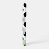 Zwart-witstippen, Gestippeld, Uw naam iPhone 16 Hoesje (Rechterkant)