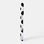 Zwart-witstippen, Gestippeld, Uw naam iPhone 16 Hoesje (Rechterkant)