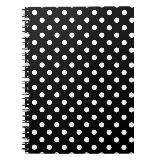 Zwart-witstippenpatroon Notitieboek (Voorkant)