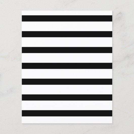 Zwart-witstreep - babymeisje - Bingo Flyer (Achterkant)