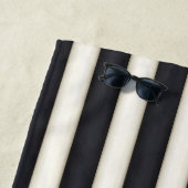 Zwart-witstrepen gotisch neo-Victoriaans zwemmen Strandlaken (In situ)