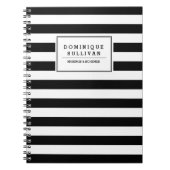 Zwart-witstrepen, speciaal Notitieboek (Voorkant)