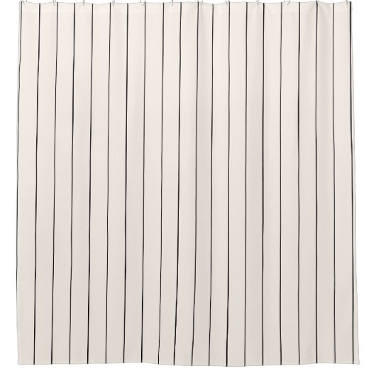Zwart-witstrookje met schoengordijn douchegordijn (Voorkant)