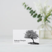 Zwart-witstructuur Visitekaartje (Staand voorkant)