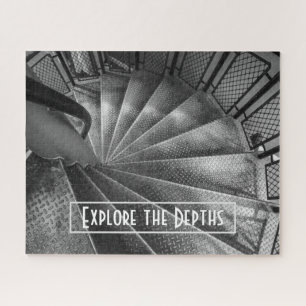 Zwart-wittas met metallisch draagtas legpuzzel