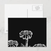 Zwart-witte aanloopschets briefkaart (Voorkant / Achterkant)