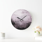 Zwart-witte Abstracte kantel met  wandklok (Huis)