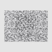 Zwart Witte Abstracte Spatten Collage Tissuepapier (Voorkant)