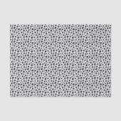 Zwart Witte Abstracte Stippen Collage Tissuepapier (Voorkant)