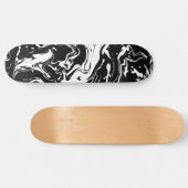 Zwart-witte abstracte zwenken (bijgewerkt ontwerp) persoonlijk skateboard (Horizontaal)