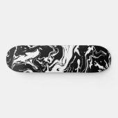 Zwart-witte abstracte zwenken (bijgewerkt ontwerp) persoonlijk skateboard (Horizontaal)